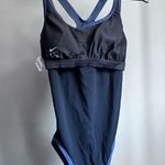 Nike Full Piece Racerback Swimsuit SZ L Blue Women’s Swimsuit Photo 10