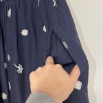 GRETCHEN SCOTT WOMENS BIG LOVE MAXI DRESS NAVY BLUE WHITE EMBROIDERY MEDIUM Photo 3