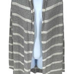 Splendid Womens Open Front Cashmere Blend Cardigan Sweater Gray White Medium Photo 0