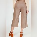 ECUPPER Cotton Wide Leg Pants Beige Women size L retro campana lightweight Tan Size L Photo 1