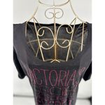Victoria's Secret Supermodel Essentials Black Glitter Logo Tee Size XS Y2K Photo 6