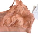 NWT Auden lace bralette adjustable straps lace strappy bra XS light peach color Orange Photo 3