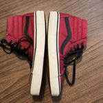 Vans High Tops Men’s 6 Women’s 7.5 Dark Red Black Photo 4