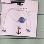 LC Lauren Conrad 🆕  Blue & White Anchor Bracelet Photo 2