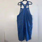 Vintage 90’s Agapo Embroidered American flag denim cropped overalls sizeXL Blue Size XL Photo 13