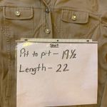 Christopher & Banks  Jacket Medium Olive green jeweled buttons lightweight pocket Photo 5