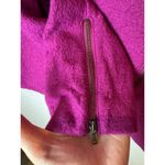 Talbots  Jacket Women 12 Wide Purple Wool Blend Asymmetric Zip Mock Neck‎ Coat Photo 5