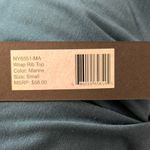 Noli  Wrap Rib Long Sleeve Top - NEW - Size Small - Marine color Photo 5