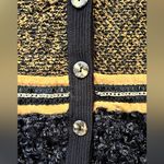 Acquamarine Italia Bouclé Textured Jacket Size 36 Italian / Small US NWT Black Photo 4