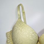 PINK - Victoria's Secret PINK Victoria’s Secret Yellow Leopard Print Wear Everywhere Push-up Bra Photo 1
