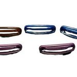 Lot of 5 plastic barrettes 2 purple 2 blue 1 faux tortoise shell look Photo 0