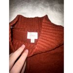 Cyrus Womens  Oversized Slouchy Orange Mock Neck Sweater Size XL Photo 4