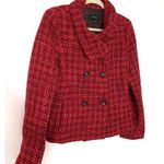 Talbots  Double Breasted Clueless Tweed Coat Blazer Jacket Lined Wool Blend Sz 8 Photo 8