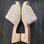 The Sak  Ella Wooden Platform Crochet Clog Women's Size 10 Photo 3