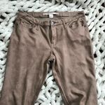 Chelsea and Violet Brown Vegan Leather Jeggings Sz S Photo 1