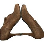 Stuart Weitzman  Ankle Boots
Brown Suede Heels Round
Toe Booties size 9.5 Photo 5
