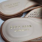Cole Haan GRAND OS CAMEL TAN PERFORATED LEATHER MULE SLIDE FLATS 8B Photo 6