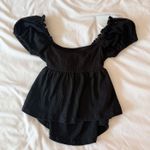 Altar'd State Altar’d State Carter Black Babydoll Top Size XXS Photo 0