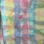 Vintage Pastel Plaid Floral Embroidered Nightgown Size undefined Photo 5