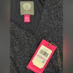 Vince Camuto NWT Women’s 6 Asymmetric V Neck Rushed Short Dress Navy Sparkle Photo 2