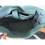 Dagne Dover  Signature Tote Womens Green Leather Laptop Padded Double Handles Zip Photo 4