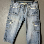 Infusion Women's Denim Capri Cargo Pants Photo 0
