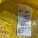 Chico's Lemon yellow Jacquard 3D white floral peasant tunic tassel v-neck 3/4 sleeve Photo 7