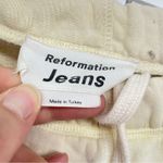 Reformation Pale Yellow Pink Tie Dye Pull On Sweatpants Womens XS Cozy Damaged Photo 5