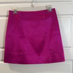 Frame  seamed mini skirt in magenta 4 Photo 4