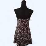 Pink and black floral mini babydoll dress Size Small Photo 3