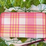 Coach Dempsey Large Phone Wallet With Garden Plaid Print And Patch c8680 Photo 1