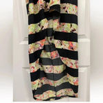 Hurley  | Scout Strapless High Low Stripes Floral Maxi Dress Size S Small Photo 3