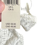 Aerie  Womens White Lace Bralette Crop Top Size Large Adjustable Straps Photo 2