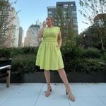 Eudon Choi x RTR Green Poplin Dress Lime Green Size 6 Photo 0