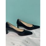 Bijou Shoes Leather Heel Black Shoes Slip Photo 2
