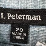 J. Peterman Size 20 Denim Button Front 3/4 Sleeve Dress w/Chest & Hand Pockets Blue Photo 7