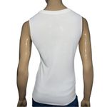 Nino Colombo Women’s Size S White Crewneck Knit Sleeveless Top Shirt Photo 3