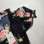 LPA  Button Up Midi Dress in Midnight Roses XL Photo 6