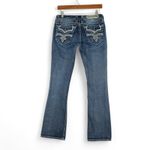 Rock Revival Jeans Womens 28 Blue Low-Rise Bootcut Embellished Essie Y2K Western Photo 2