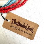 The Beaded Soul Blue multi strand colorful beaded bracelet Photo 6