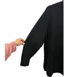 J.Crew NWT Stretch Wool Alpaca V-Neck Tunic Sweater Black M Photo 10