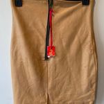 Leather Skirt Tan Photo 1