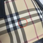 Burberry London Nova Check Classic Plaid Canvas Leather Bucket Bag Purse Photo 6