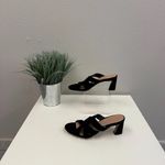 Cole Haan Black Suede Mule Heels - Size 7.5 Photo 1