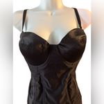 VTG SHLIPPS By Smoothie Padded Corset Body Slip Sz 36C Black Underwire #4065 Photo 1