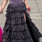 Sherri Hill  Prom Dress Black and Purple Photo 1