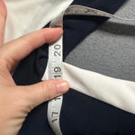 Ralph Lauren Lauren Sheath Dress Womens 16 Navy White Colorblock Ruched Pullover Photo 5