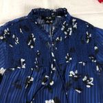 AGB Blue And White Floral Blouse S Photo 3