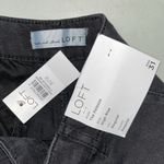 Loft Ann Taylor NWT Size 31/12 Black Denim Linen Blend High Rise Palazzo Jeans Photo 3