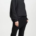 Nili Lotan SF Sweatpants Drop Crotch Cropped Joggers in Washed Black XL Photo 1